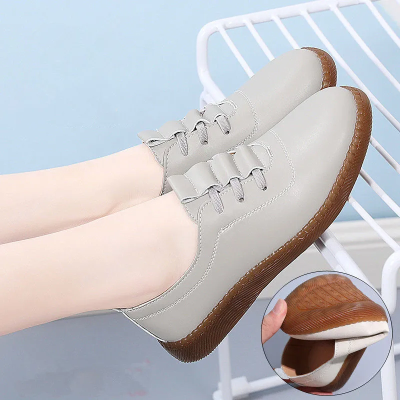 Chaussures femme en cuir PU souple pour extérieur décontracté - image de produit 3