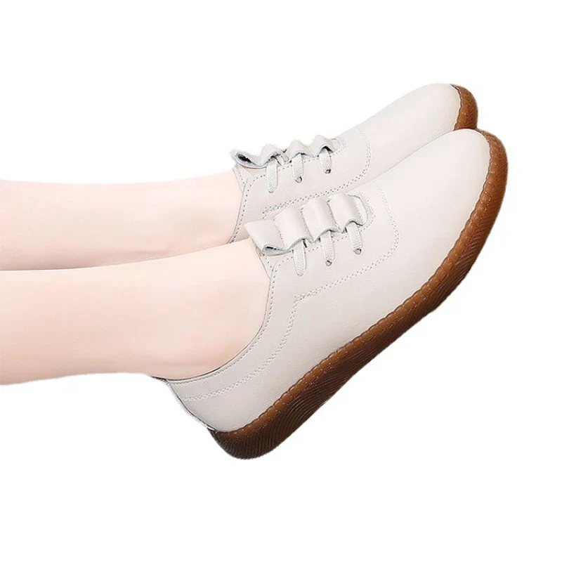 Chaussures femme en cuir PU souple pour extérieur décontracté - image de produit 4